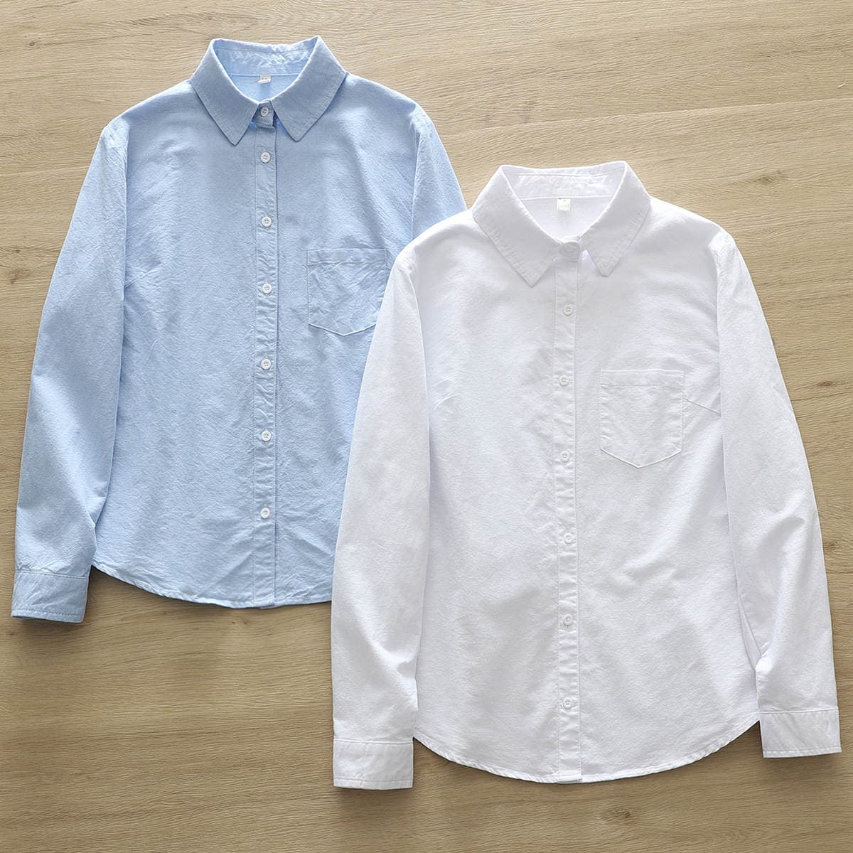 Casual Simple Oxford Shirt 2025 Spring and Autumn New Korean Style Loose Striped Base Shirt Women's Top Trendy 4