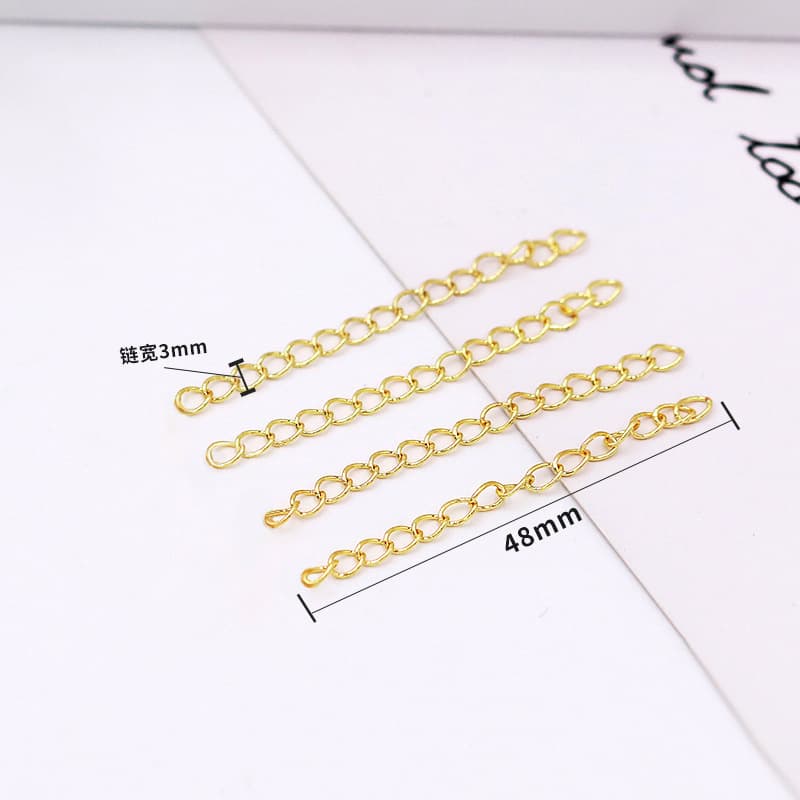 Style 8 wide 3mm long 5 extended chain