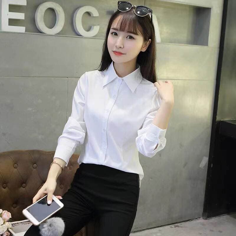 White Shirt Women's Summer Short-Sleeved New Summer Professional Wear Korean Style Temperament Workwear Slim Work Clothes Tops Shirt 3