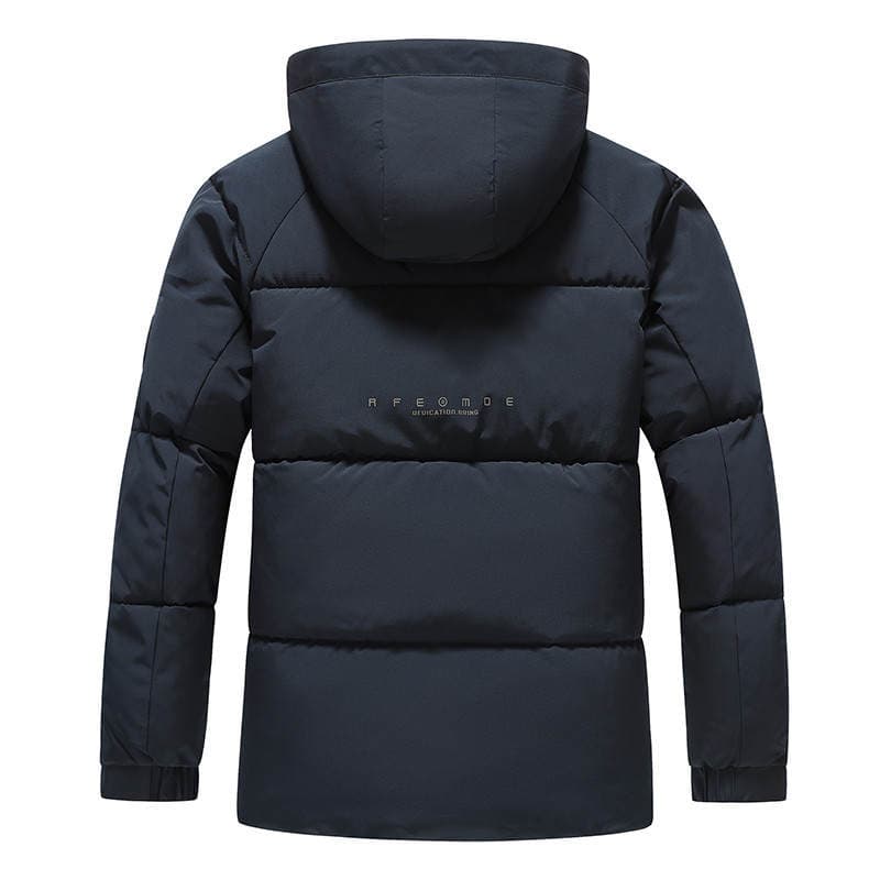 Short Cotton-Padded Jacket for Small-Sized Men, Winter Warm Thickened Coat for Middle-Aged and Elderly Men 5