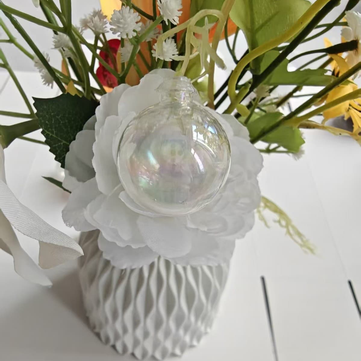 Transparent cake balls