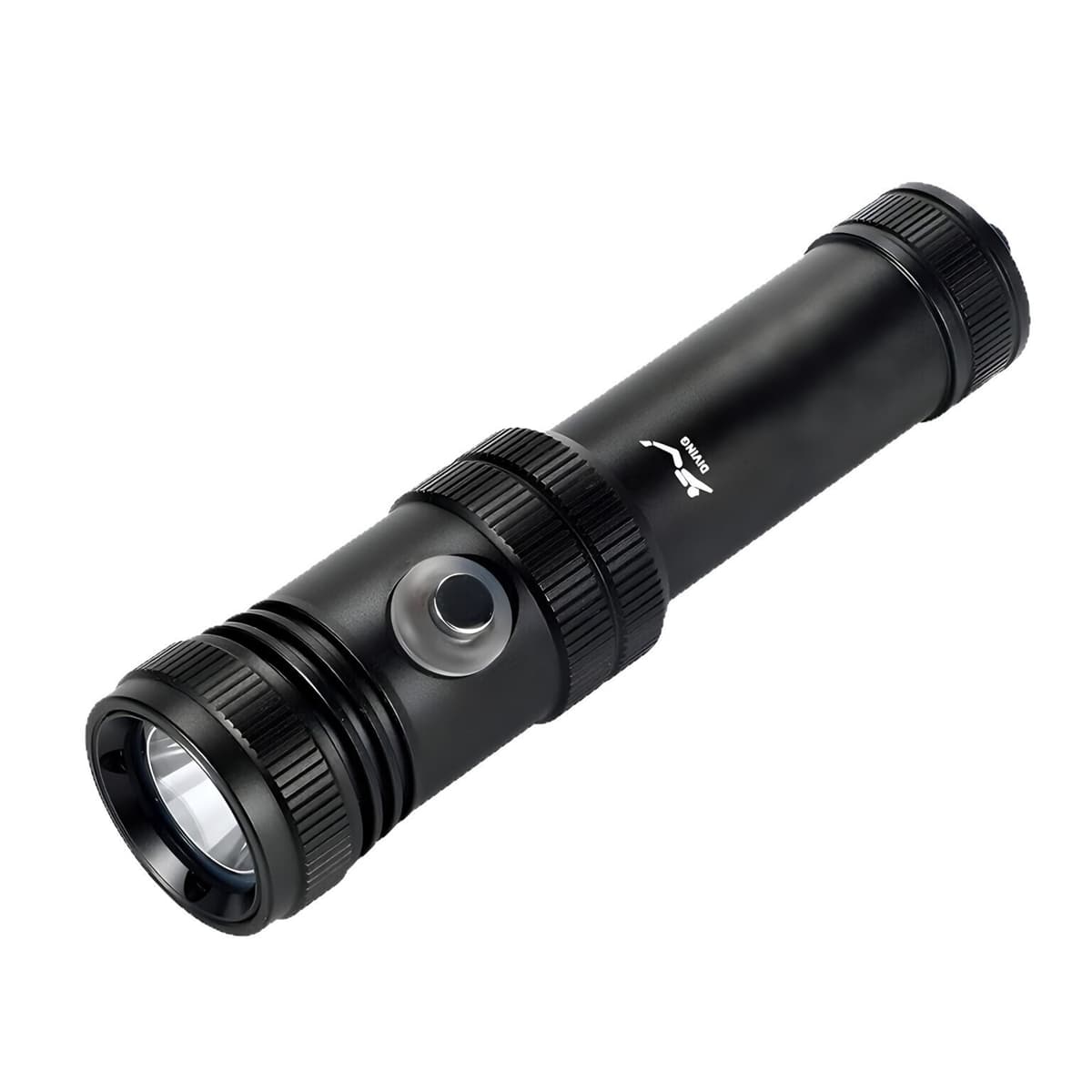 White light diving flashlight set + 21700 battery + charger