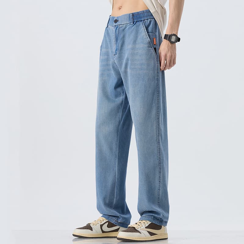 Light blue (semi-elastic waist)