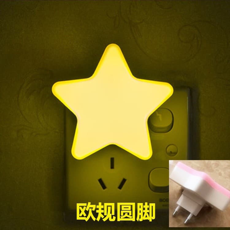 Light control yellow star (european plug)