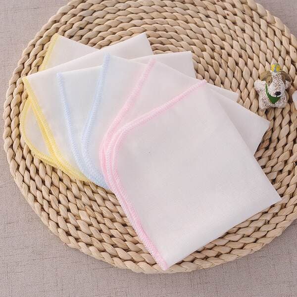 Baby Cotton Gauze Handkerchief, Double-Layer Solid Color Nursing Towel, Saliva Anti-Vomiting Towel, Mother and Baby Supplies Handkerchief