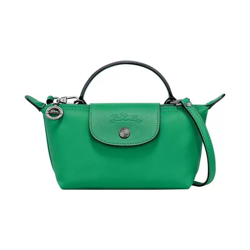 Leather mini green
