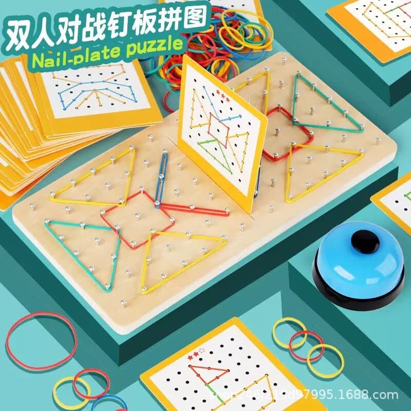 Two-player battle pegboard