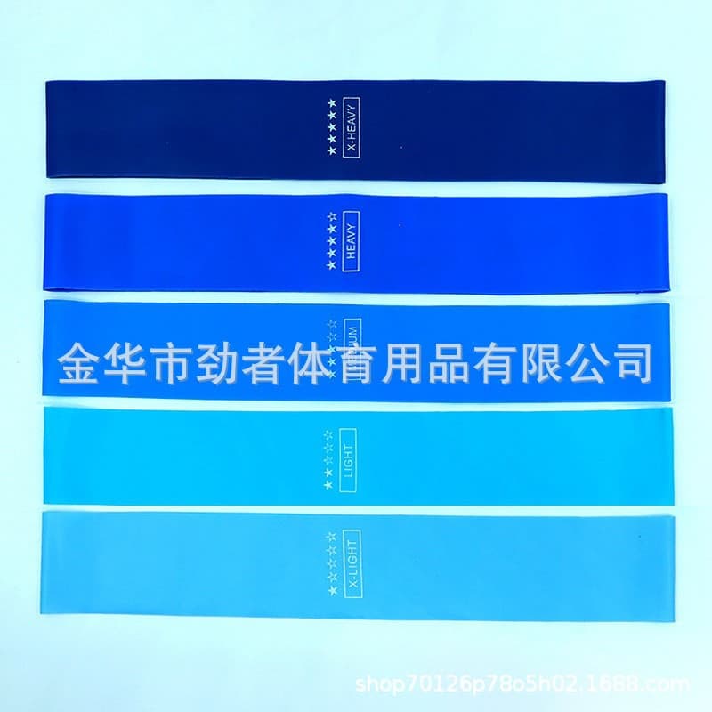 Gradient blue 5 resistance band set + strength scale