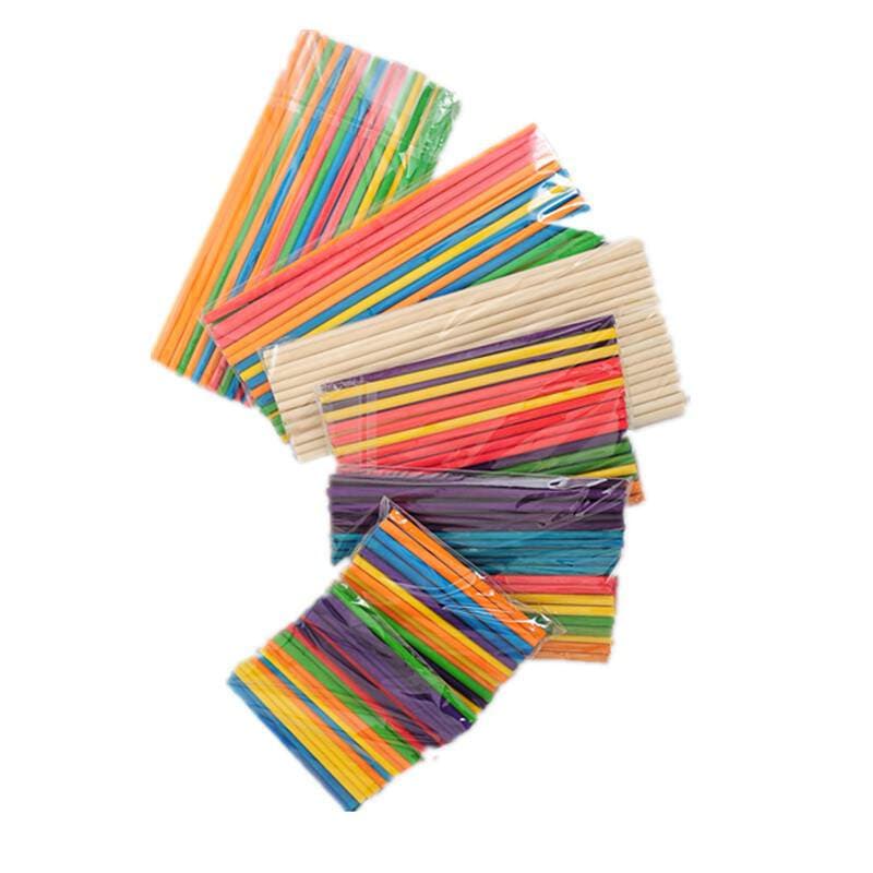 Wooden Sticks, Round Wooden Sticks, DIY Production of Building Model Materials, Small Round Sticks, Birch Round Wooden Sticks, Ice Cream Sticks, Small Wooden Sticks 3