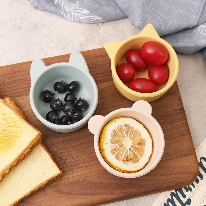 Cross-Border New Children's Tableware Silicone Bowl Baby Baby Food Bowl Snack Bowl Mother and Baby Supplies Factory Wholesale 4
