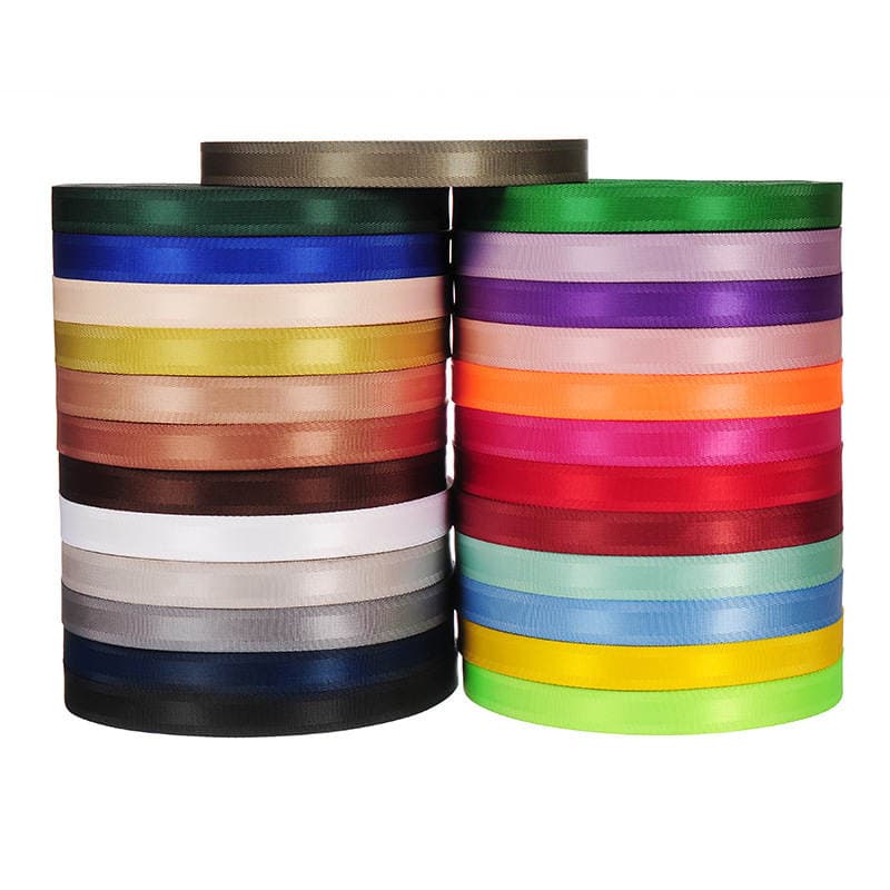 Nylon Bilateral Twill Ribbon Bag Shoelaces Clothing Lock Edge Plain Packaging Ribbon Gift Box Decorative Ribbon Lanyard 5