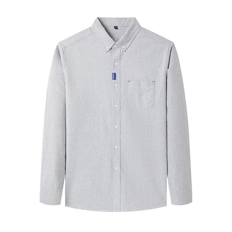 Dropshipping Spring and Autumn Long-Sleeve Shirts for Men, Young and Middle-Aged, Business Casual with Real Pockets, Dad-Style Men's Shirts Wholesale 5