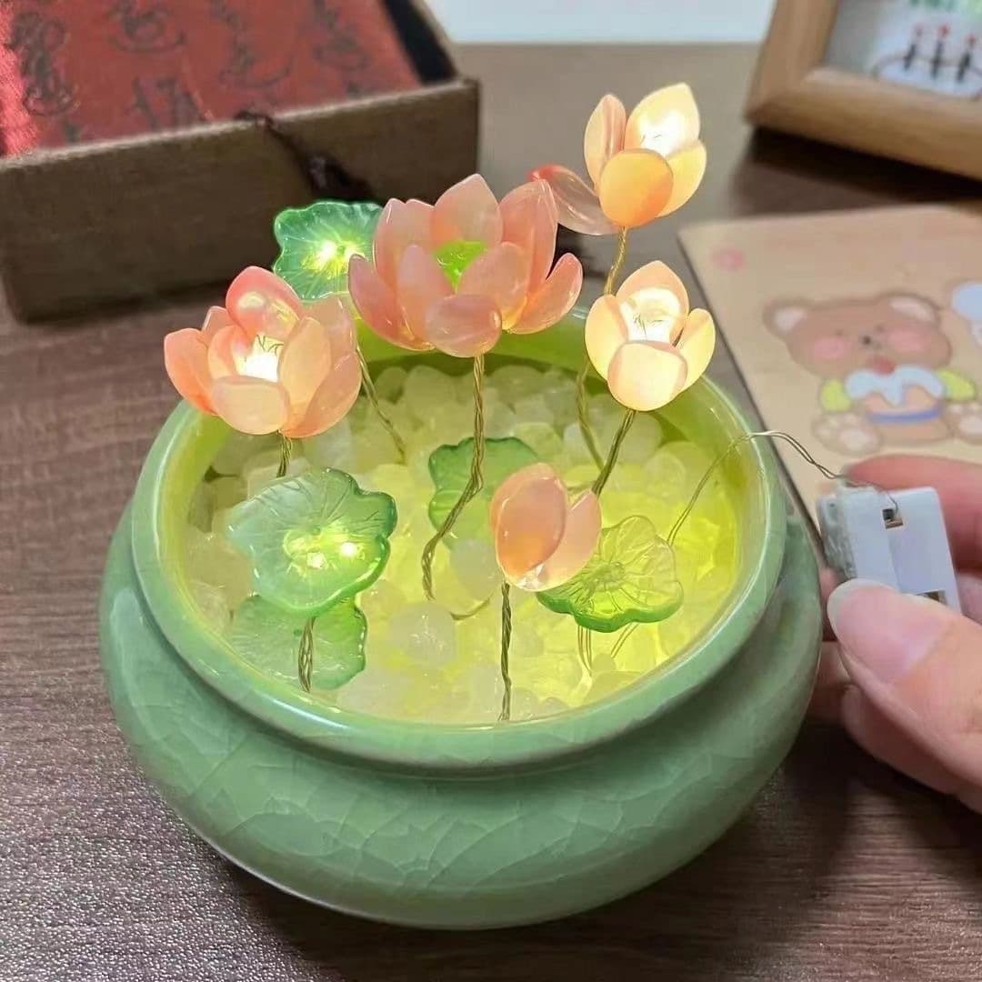 Lotus night light complete material package