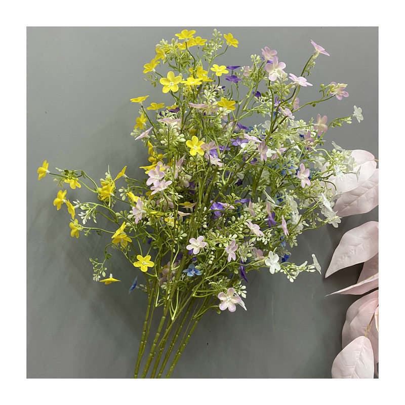 Margaret Wedding Wildflower Indoor Living Room Artificial Flower Decoration Living Room Arrangement Dining Table Silk Flowers Home Decorative Bouquet 5
