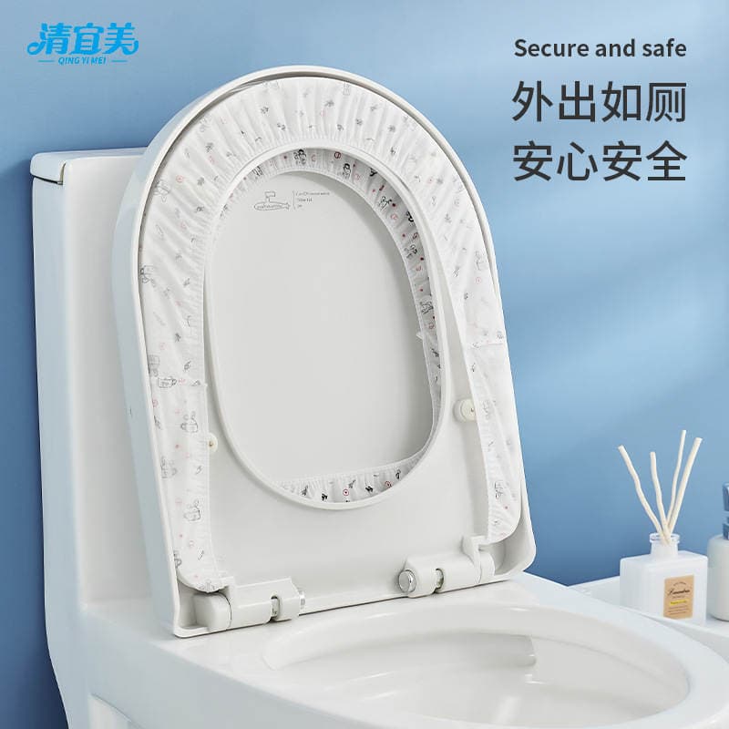 Disposable Toilet Mat Thickened Universal Summer Portable Slip-On Seat Cushion Travel Supplies Hotel Smart Toilet Cover 3