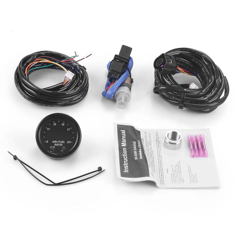 Car Modification Wide-Range Air-Fuel Ratio Gauge 52mm Air-Fuel Ratio Meter with Wide Oxygen Sensor Set Lsu4.9 2