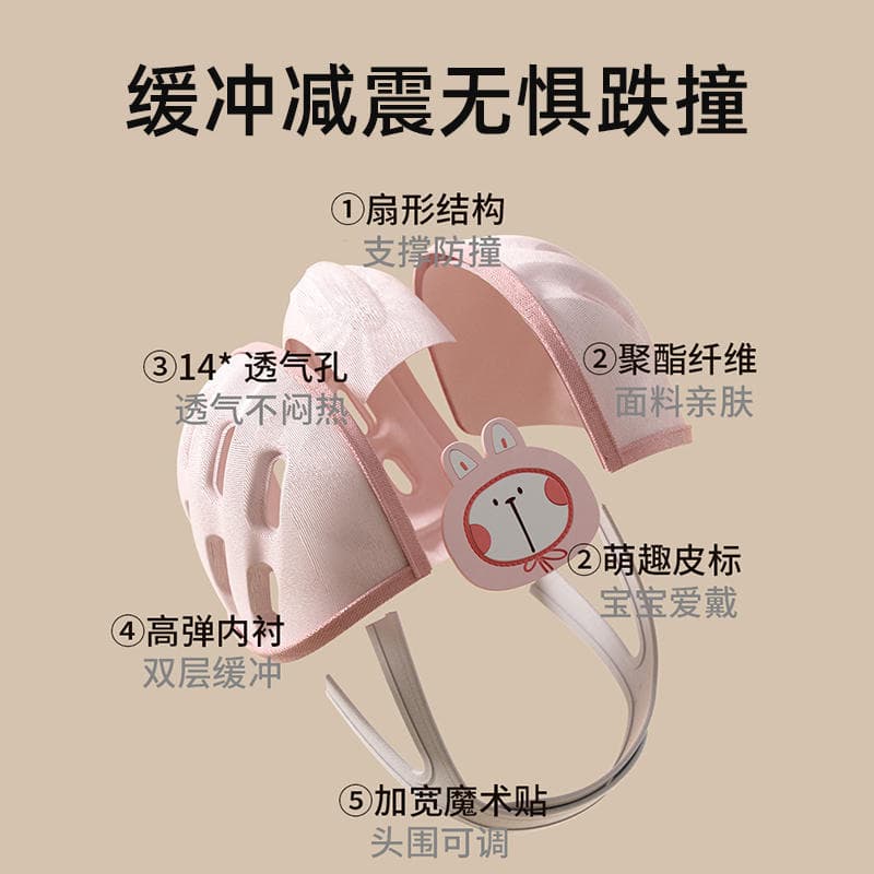 Baby's Anti-fall Headrest Baby's Head Protection Pad for Learning to Walk Children's Anti-fall Cap Toddler Anti-collision Artifact Helmet 2
