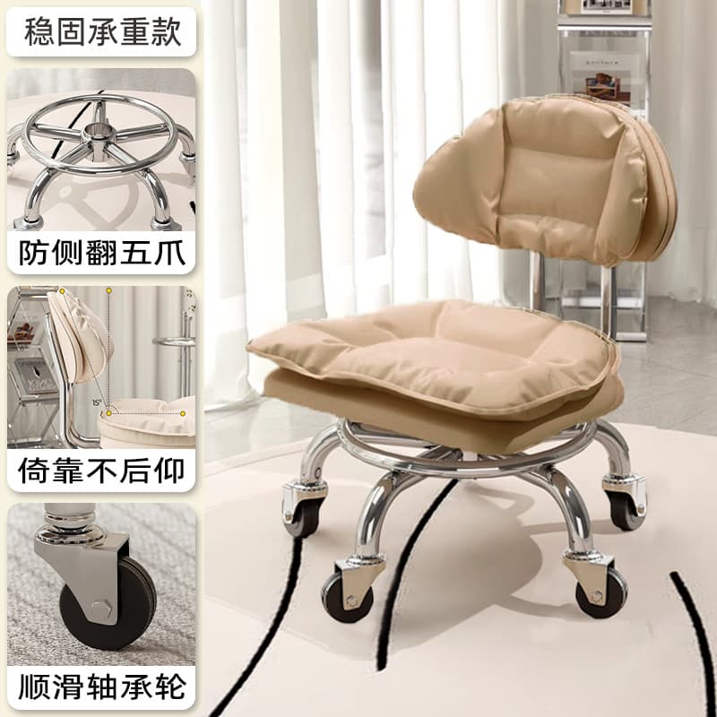 Electroplated five claws: xiaoyunduo light coffee [with] smooth bearing wheel