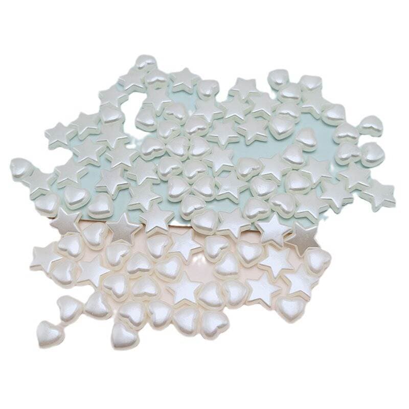Pearl ABS cross beads DIY material creamy-white five-pointed star handmade bracelet beaded accessories five-pointed star 5