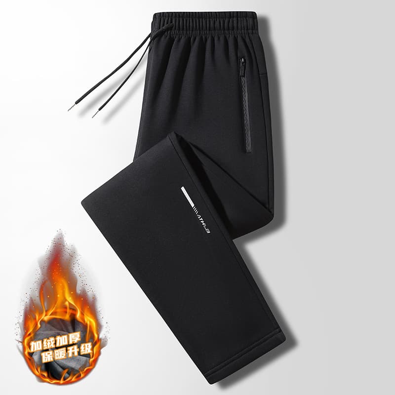 8188 fleece-lined black boxer briefs