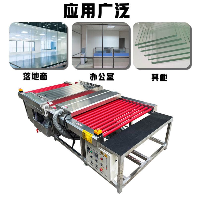 Small Glass Cleaning Machine 1.2m Stainless Steel Variable Frequency Speed-Adjustable Sliding Door Cleaning Machine with Automatic Drying Function 3