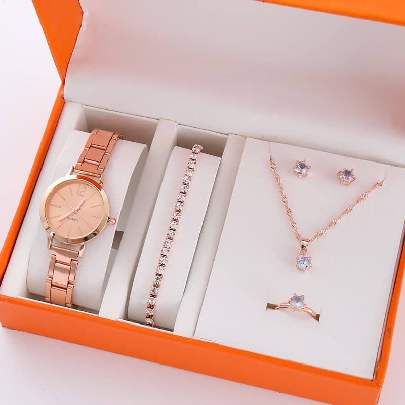 A14 rose + rose single row zircon (without box)