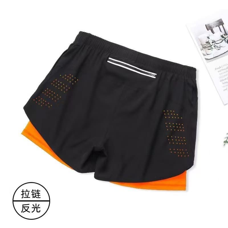 Black + orange lining