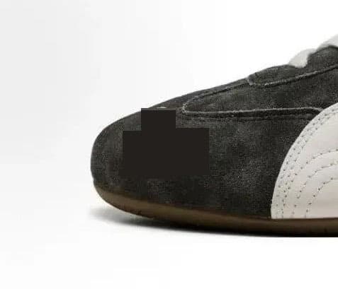 Pm gray and white tie dye/lychee leather