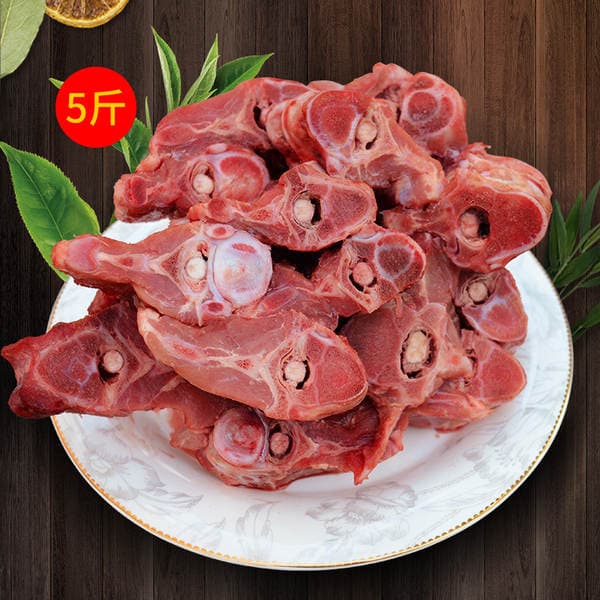 Fresh Beef Bones with Rich Marrow, Beef Scorpion Hot Pot Beef Spine, 5kg Fresh Bone Marrow Nourishing Beef Tendon Bone Soup, Barbecue Beef