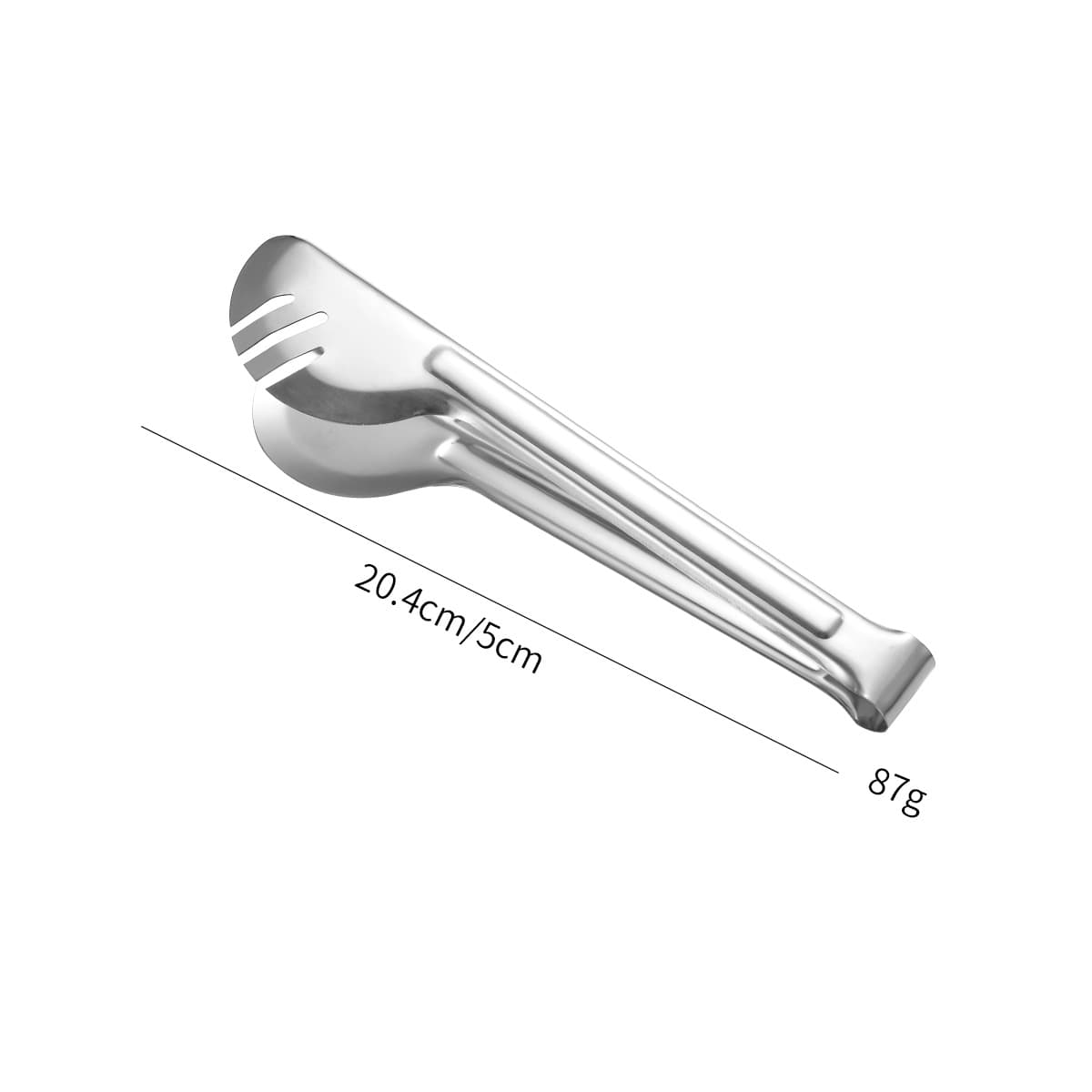 Silver half circle clip