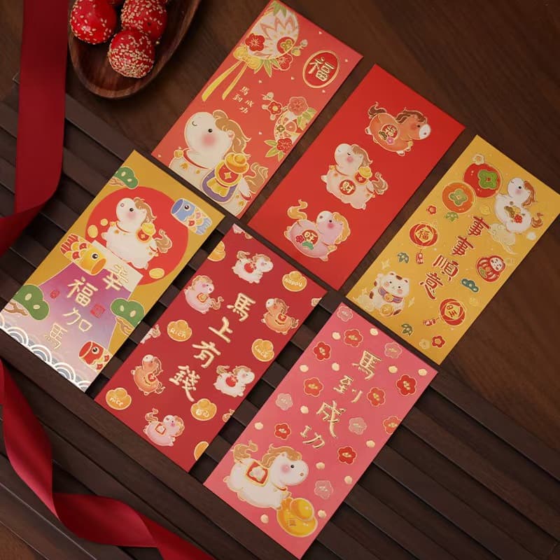 Year of the horse red envelope style three