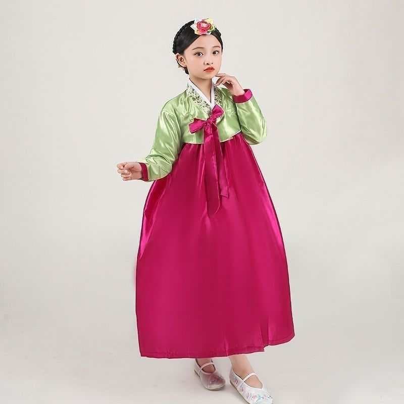 Girls light green + red dae jang geum