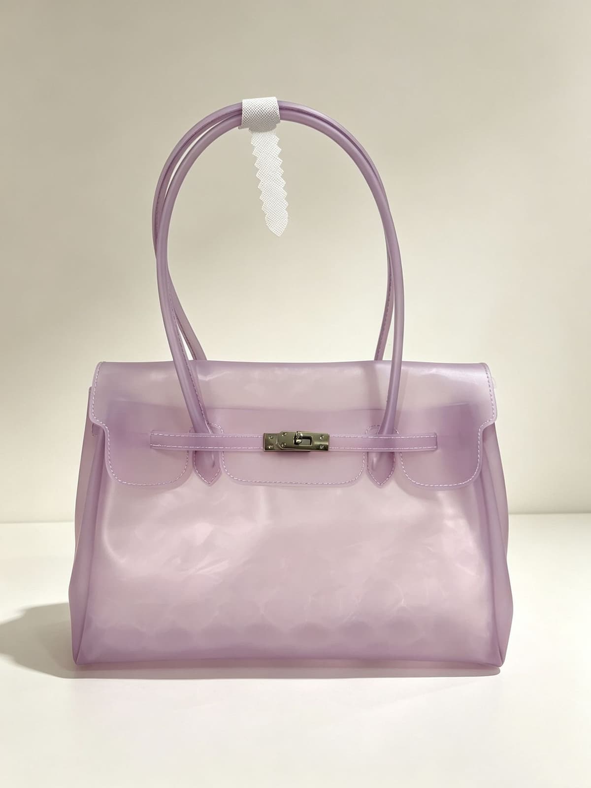 Tpu transparent light purple (with nails at the bottom)
