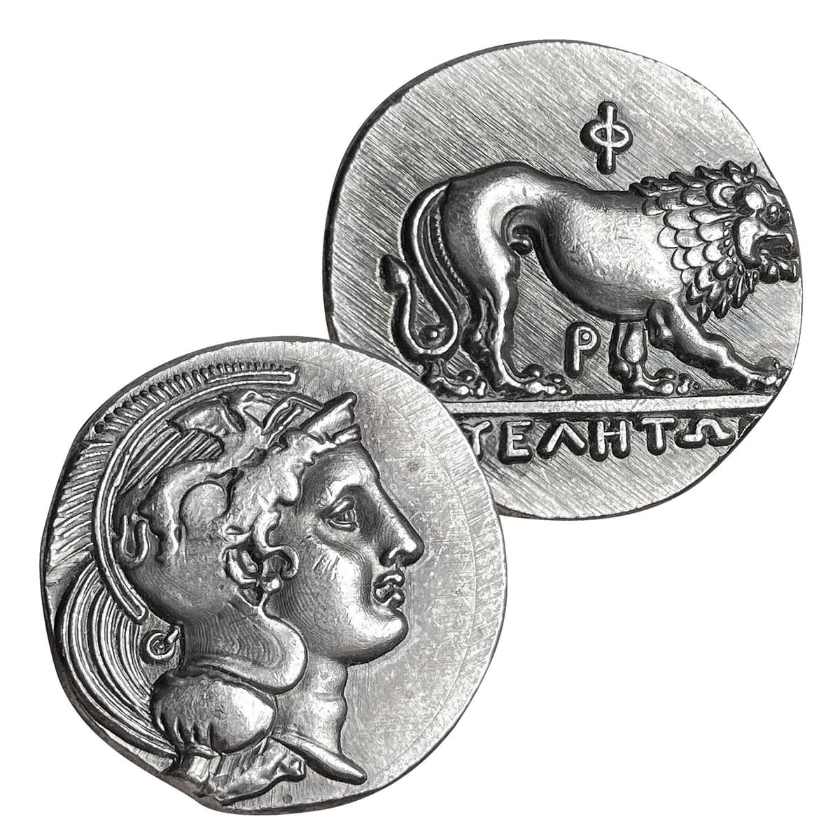 Athena lion coin 22mm