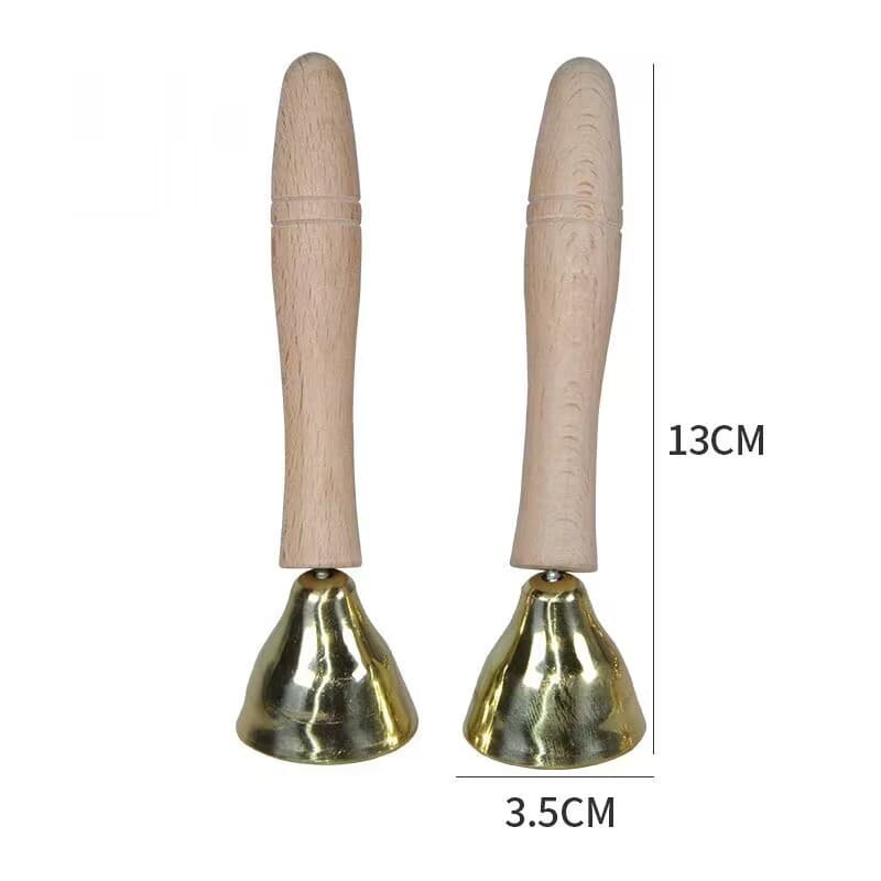 Small wooden handle bell