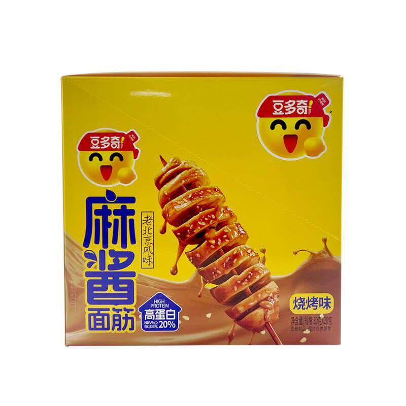 Spicy and Fragrant Hand-Torn Gluten Noodles with Sesame Sauce, Barbecue Flavor, Bulk Ready-To-Eat Beijing-Style Snack 4