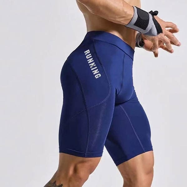 Cycling Shorts Sports Fitness Shorts Men's Basketball Sweat-Absorbing Quick-Drying High-Elastic Tight-Fit Running Training Bottoming Shorts