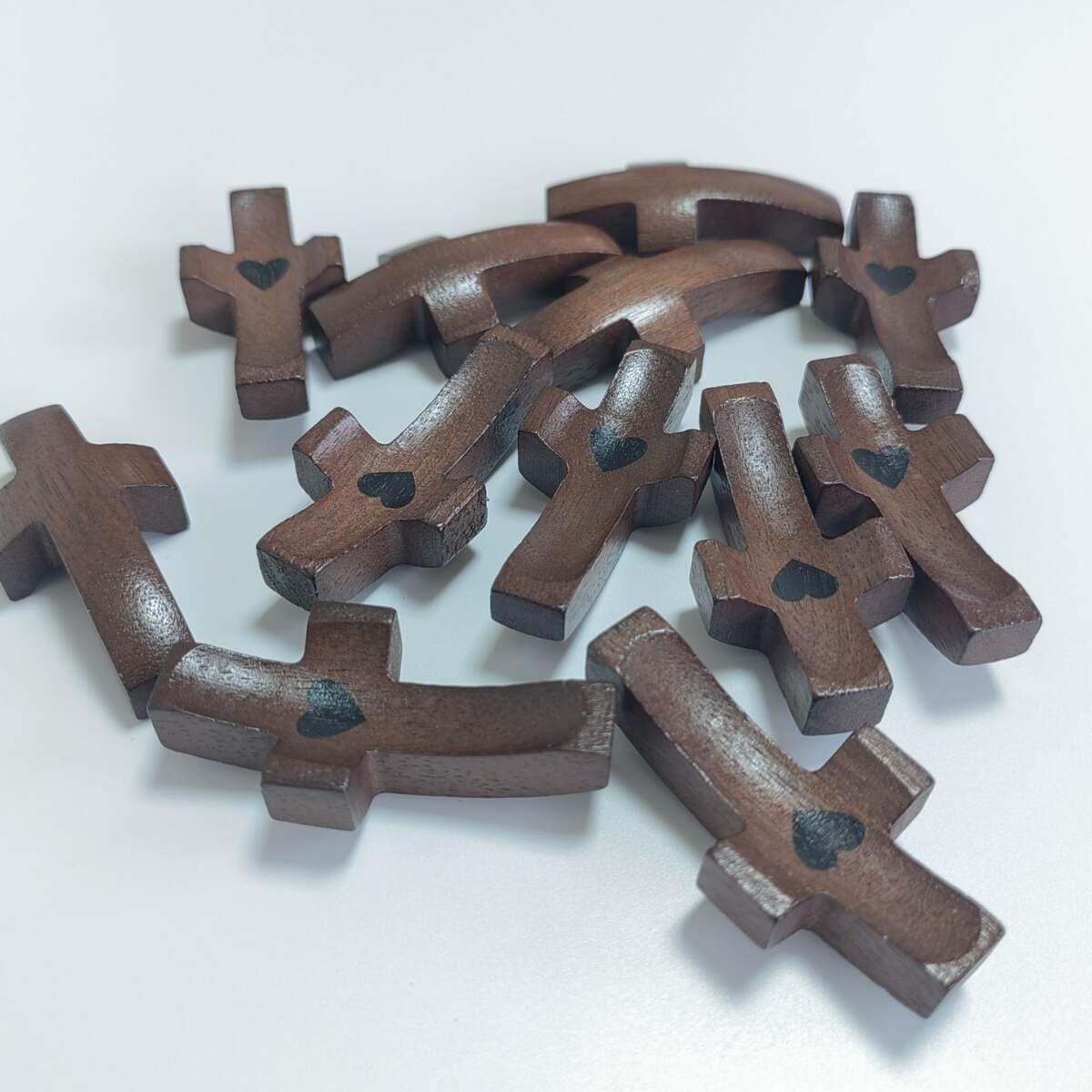 Black Walnut Wood Thumb Cross Handpiece Easter Gift Set Cross-Border In-Stock Items 4