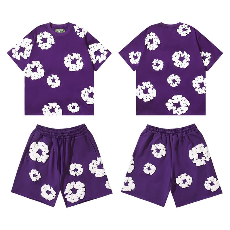 Short-sleeved suit [purple]
