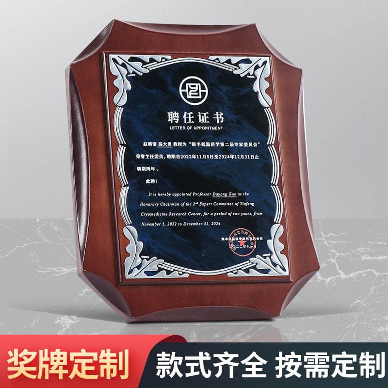 Fərdi Bərk Ağac Kristal Medal və Plaket (Françayzinq və Agentlər üçün) 2