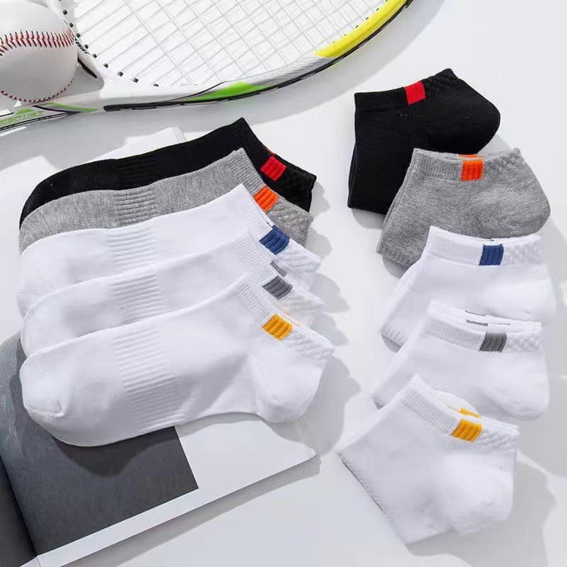 Women's boat socks color label 10 pairs/pack 5 colors mixed)
