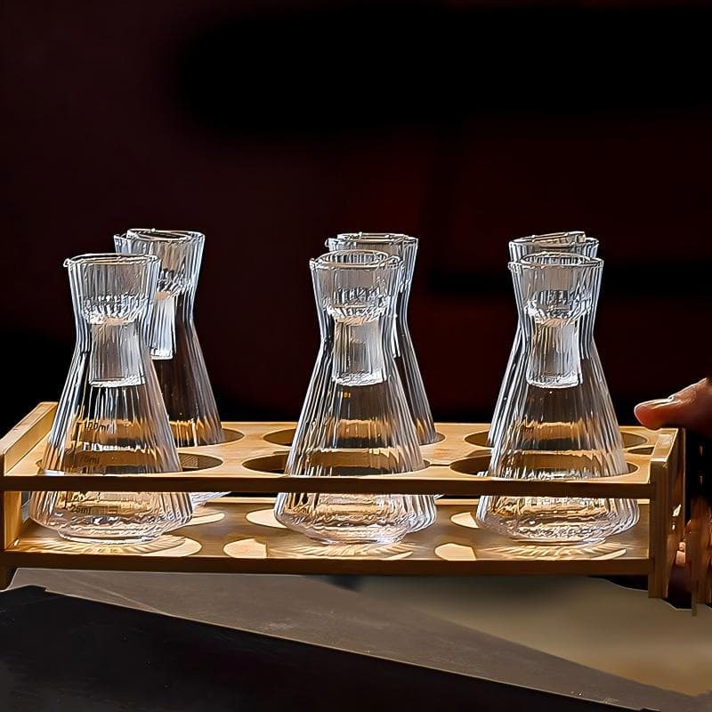 [transparent model] 6 pots + 6 cups + storage cup holder