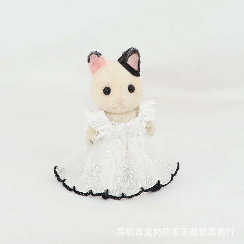 Forest Animal Family Mini Rabbit Doll Clothes Suitable for Koala Diary Sylvanian Large Size Clothes 7 to 10cm 4