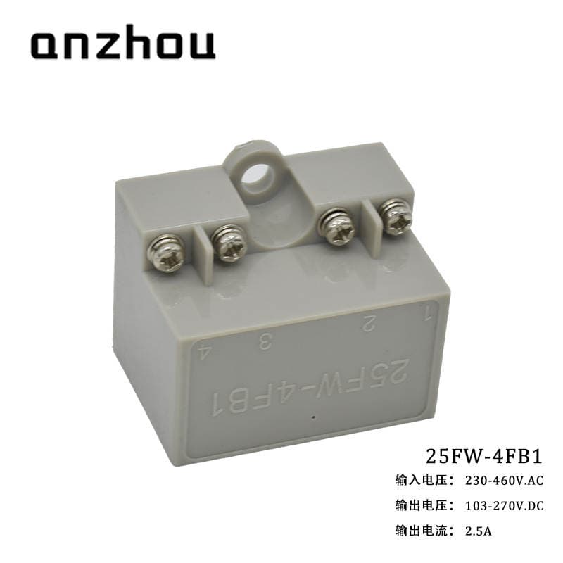 25Fw-4Fb1 Motor Ship Brake Half-Wave Rectifier 230-460Vac 103-270Vdc 2.5A 5