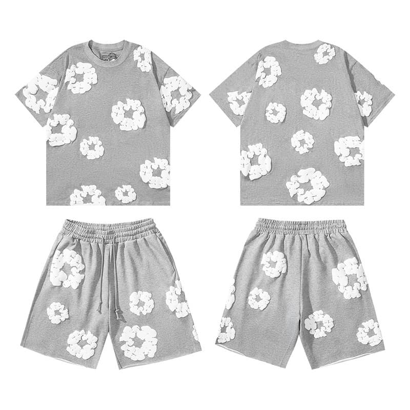 Short-sleeved suit [grey]