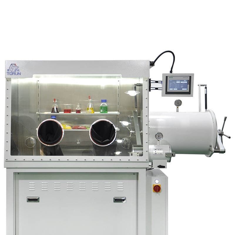 Purification system glove box water oxygen less than 0.1PPM automatic laboratory anhydrous anaerobic vacuum glove box 5