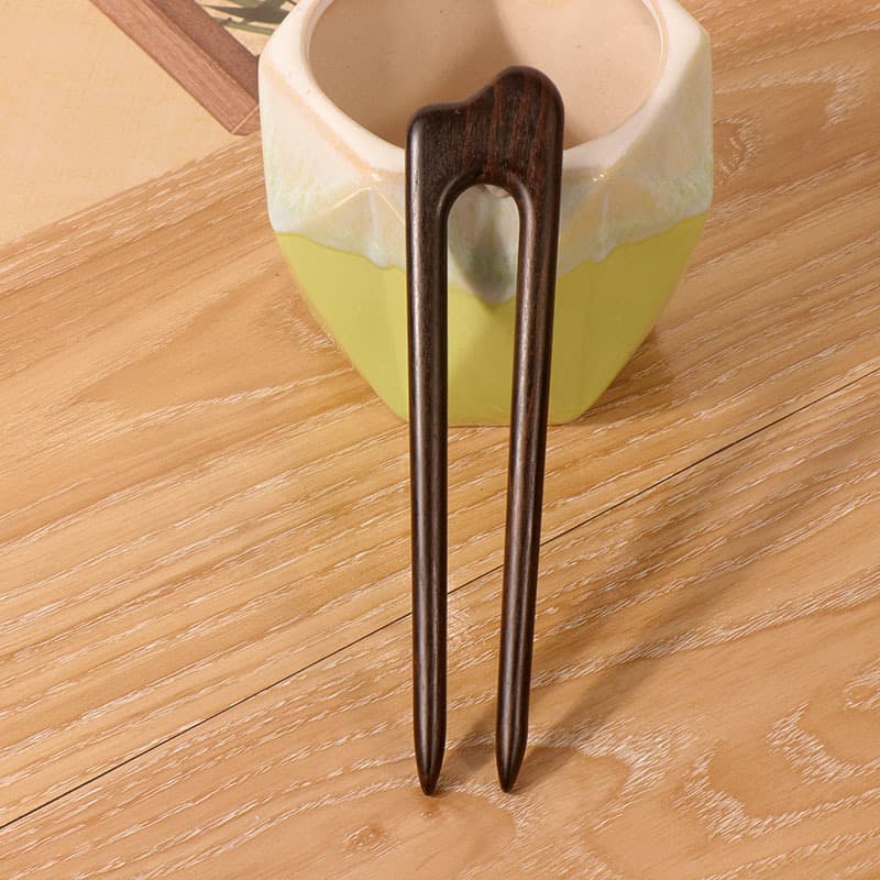 Purple sandalwood u hairpin--02 style (13cm)