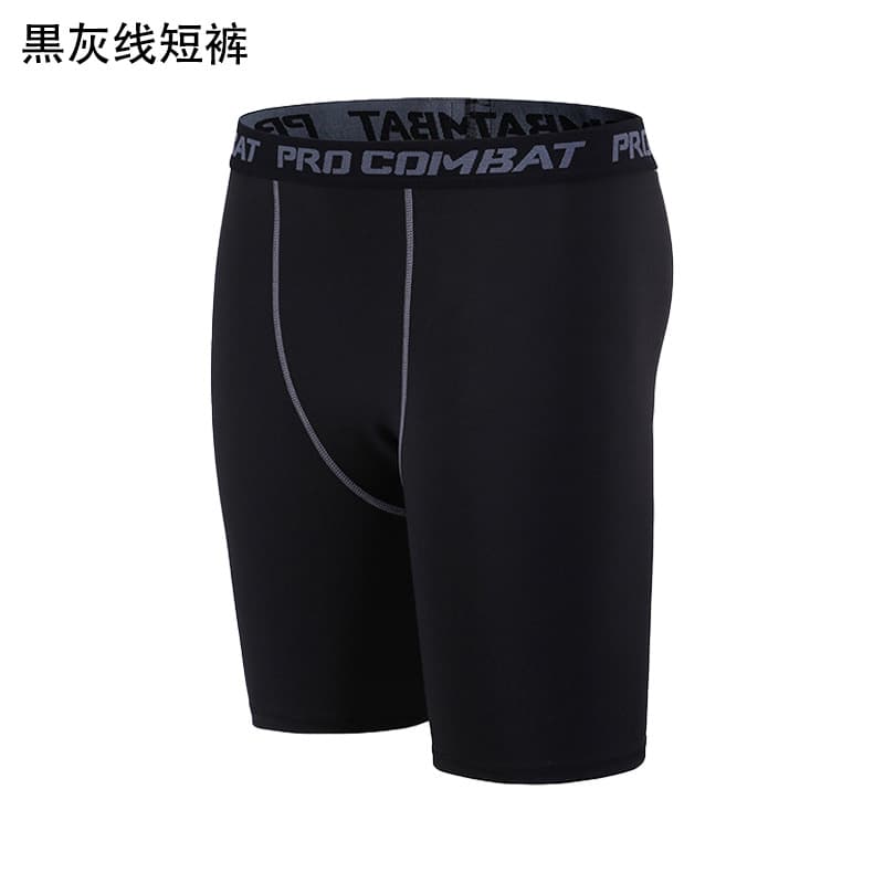 1004 Black Grey Line Shorts