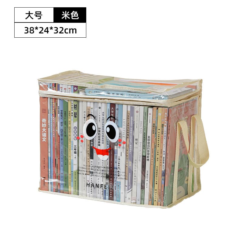 Book bag smiley-white large