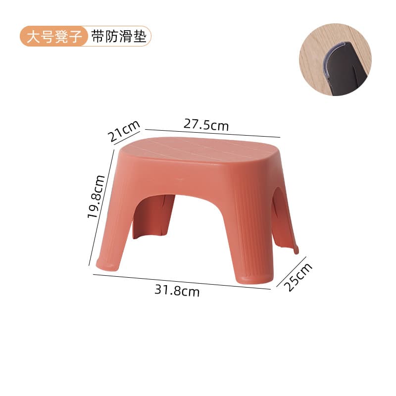 Large red anti-slip mat